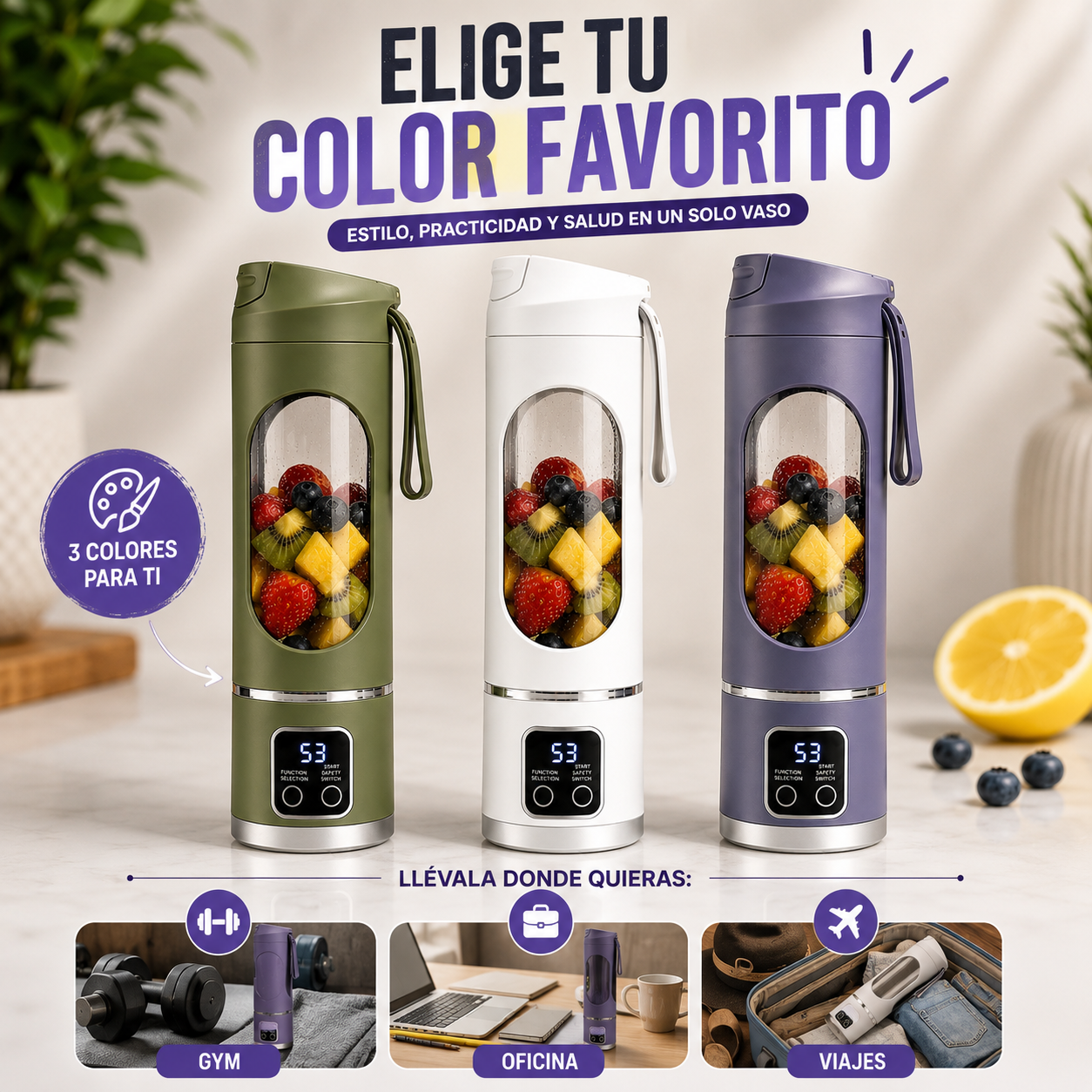 FusionCup™ Vaso Licuadora Portatil Recargable