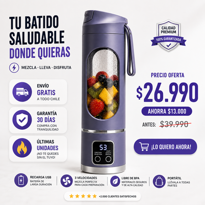 FusionCup™ Vaso Licuadora Portatil Recargable