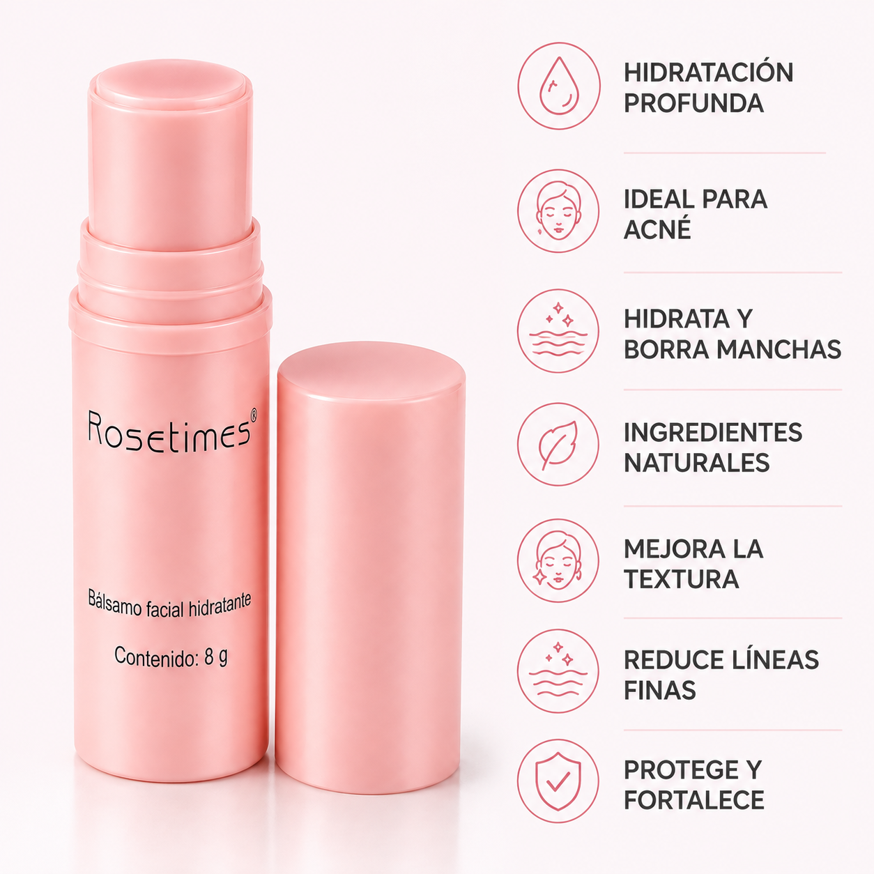 Rosetimes™ Balsamo Facial Hidratante Antiarrugas